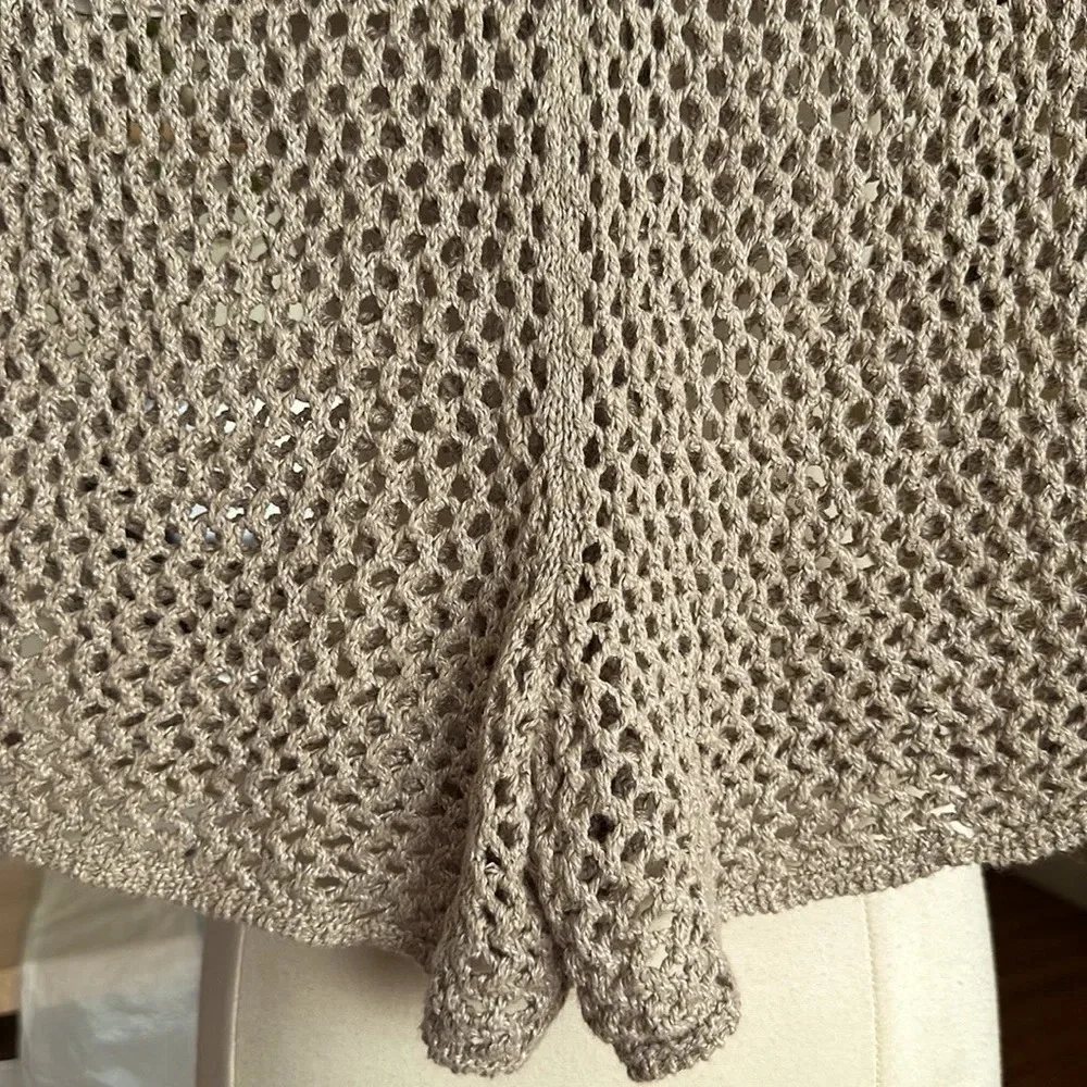 ABERCROMBIE & FITCH Crochet Knit Beachy Shorts Swim Cover Up‎ Neutral Summer XS